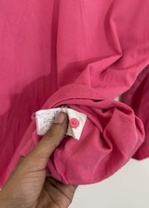 Pink Crocodile Polo Shirt