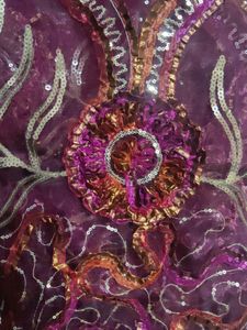 Party WearTissue Silk Dupatta with Pretty Lace &amp; S