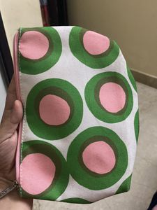 Marimekko For Clinique Green Circle Makeup Bag