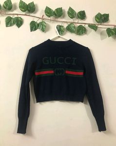 Gucci Inspired Crop Sweater
