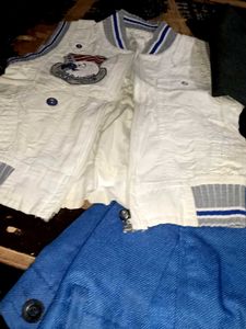 Men's White Bomber Jacket