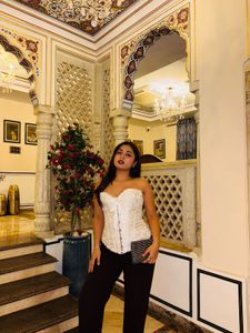 Elegant White Corset Top