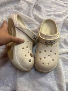 Cream Clogs with Charm (Women’s)