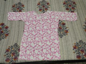 Pink Floral Kurta