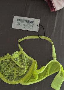 Neon Lace Bra &amp; Thong Set