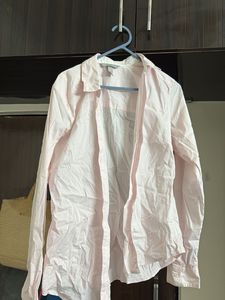 H&M Light Pink Button-Down Shirt