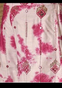 Stylish Pink Tie-Dye Kurta Set