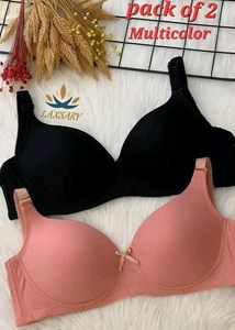 Pack of 2 Bras (Black & Pink)