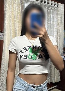 Cream Sunset Valley Graphic T-Shirt