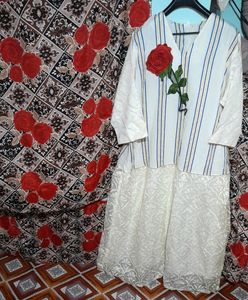 Beautiful White Print Gown 🤩