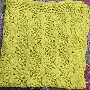 Yellow Crochet Shawl