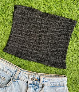 Sparkly Smocked Tube Top