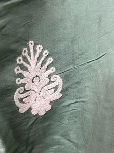 Green Chikankari Kurta Set with Dupatta