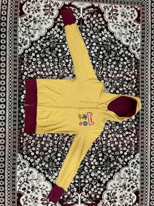 Nike Yellow Zip-Up Hoodie