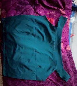 Elegant Teal One-Shoulder Dress
