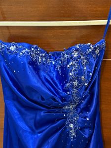 Stunning Royal Blue Embellished Mini Dress