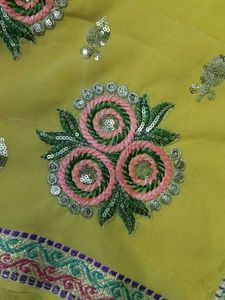 Yellow Color Saree
