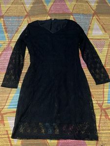 Elegant Black Lace Dress