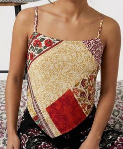 Boho Patchwork Crop Top