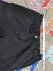 Layered Black Cargo Pants