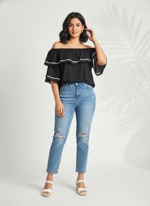 Off-Shoulder Ruffle Top