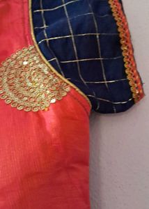 Blue &amp; Pink Kurta Set