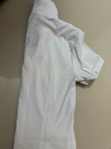 Classic White V-neck Shirt with Tag