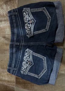 y2k embellished low rise shorts mudd