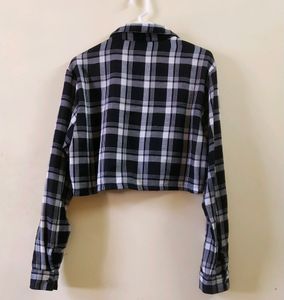 Cropped Plaid Flannel