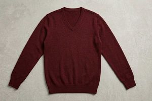 Maroon V-Neck Sweater