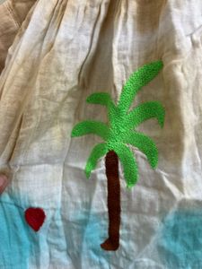 Boho Palm Tree Tie-Dye Top(Brand new )Fixed price