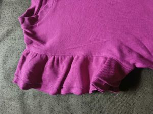 Cute Pink Ruffled Sleeve Top