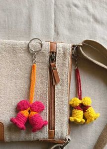 HAND MADE CROCHET BELL FLOWER PACK OF 2