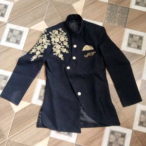 kid's Embroidered Sherwani Style Jacket