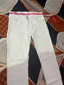 Halogen White Denim Jeans