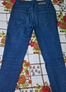 Blue High-Waisted Denim Jeans