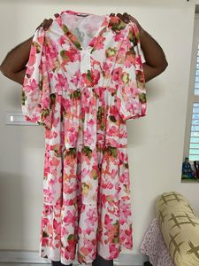 Floral Print Midi Dress
