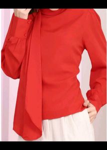 Shein relaxed fit puffed sleeve top