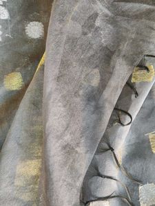Elegant Grey Banarasi Silk dupatta