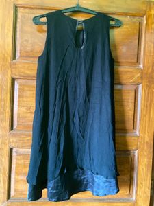 Chic Black Layered Dress