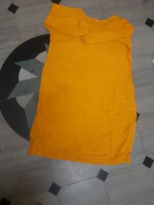 Yellow Embellished Kurta