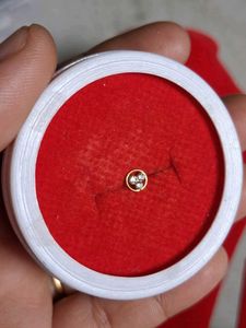 Elegant Diamond Nose Pin gold