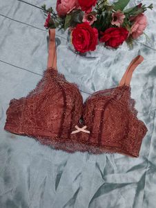 Lace Trimmed Padded Bra