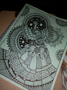 Intricate Peacock Mandala Art
