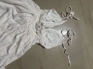 White Halter Sundress