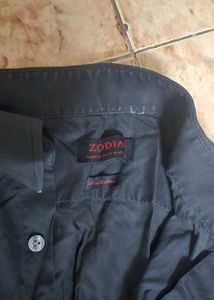 Dark Black Button-Down Shirt