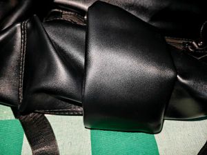 Black Leather Elite Backpack