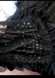 Stunning Black Sequined Lehenga Choli