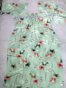 Beautiful crepe Silk Print Kurta