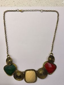 Boho Gemstone Statement Necklace